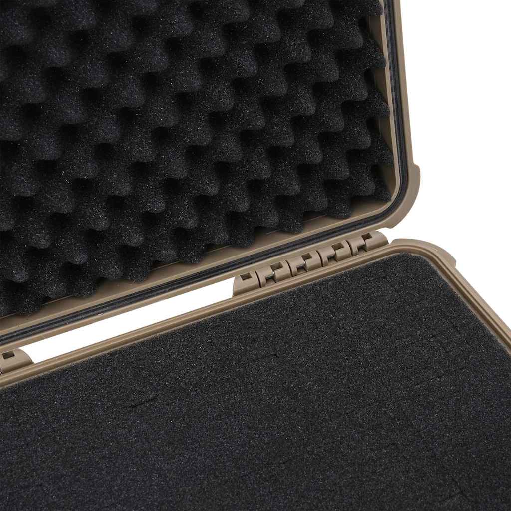 vidaXL Twarda walizka piaskowy 40,5 x 33 x 17,5 cm Polipropylen i ABS