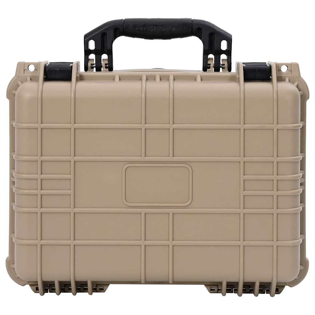 vidaXL Twarda walizka piaskowy 40,5 x 33 x 17,5 cm Polipropylen i ABS