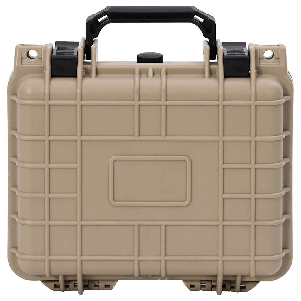 vidaXL Twarda walizka piaskowy 27 x 24,5 x 12,5 cm Polipropylen i ABS