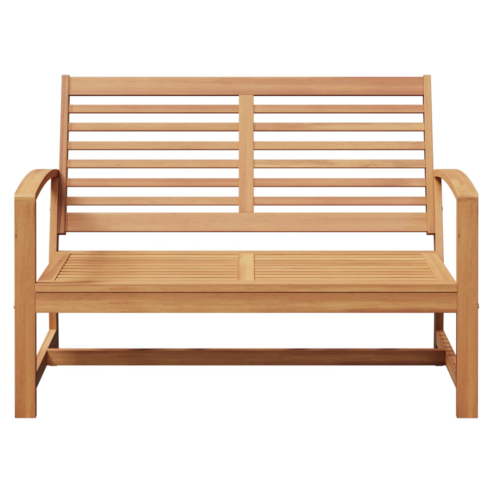 vidaXL ławka Brązowy 110 x 65 x 76,5 cm Lite drewno teakowe