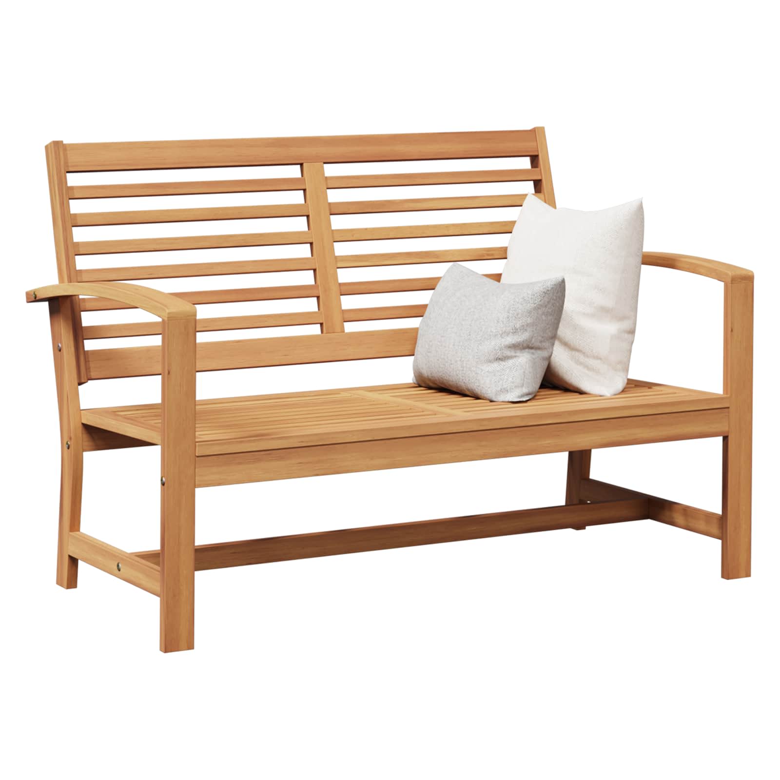 vidaXL ławka Brązowy 110 x 65 x 76,5 cm Lite drewno teakowe