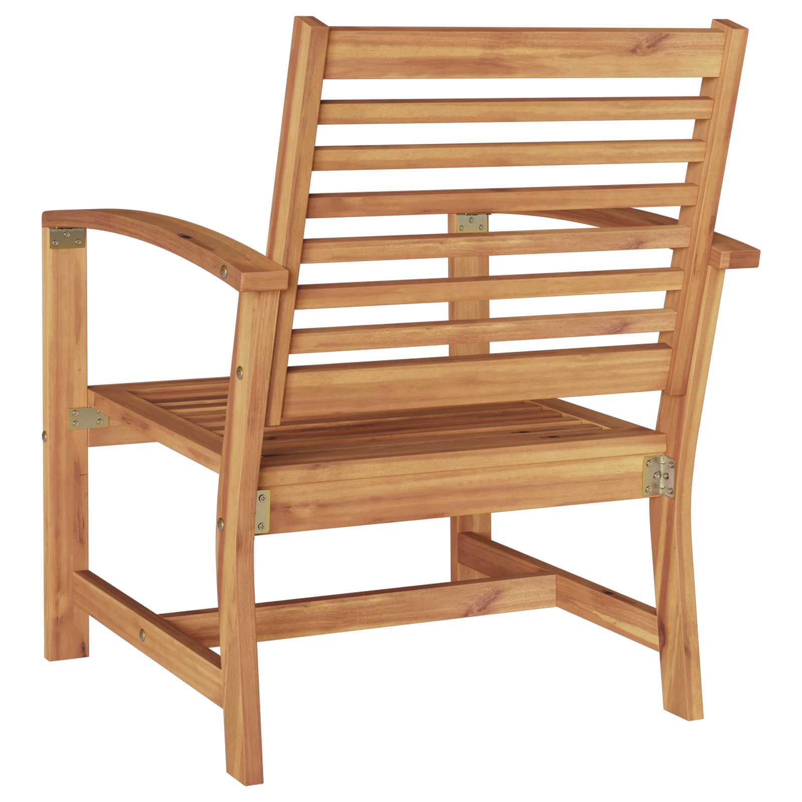 vidaXL Krzesło 2 Sztuka Brązowy 65 x 60 x 76,5 cm Lite drewno teakowe