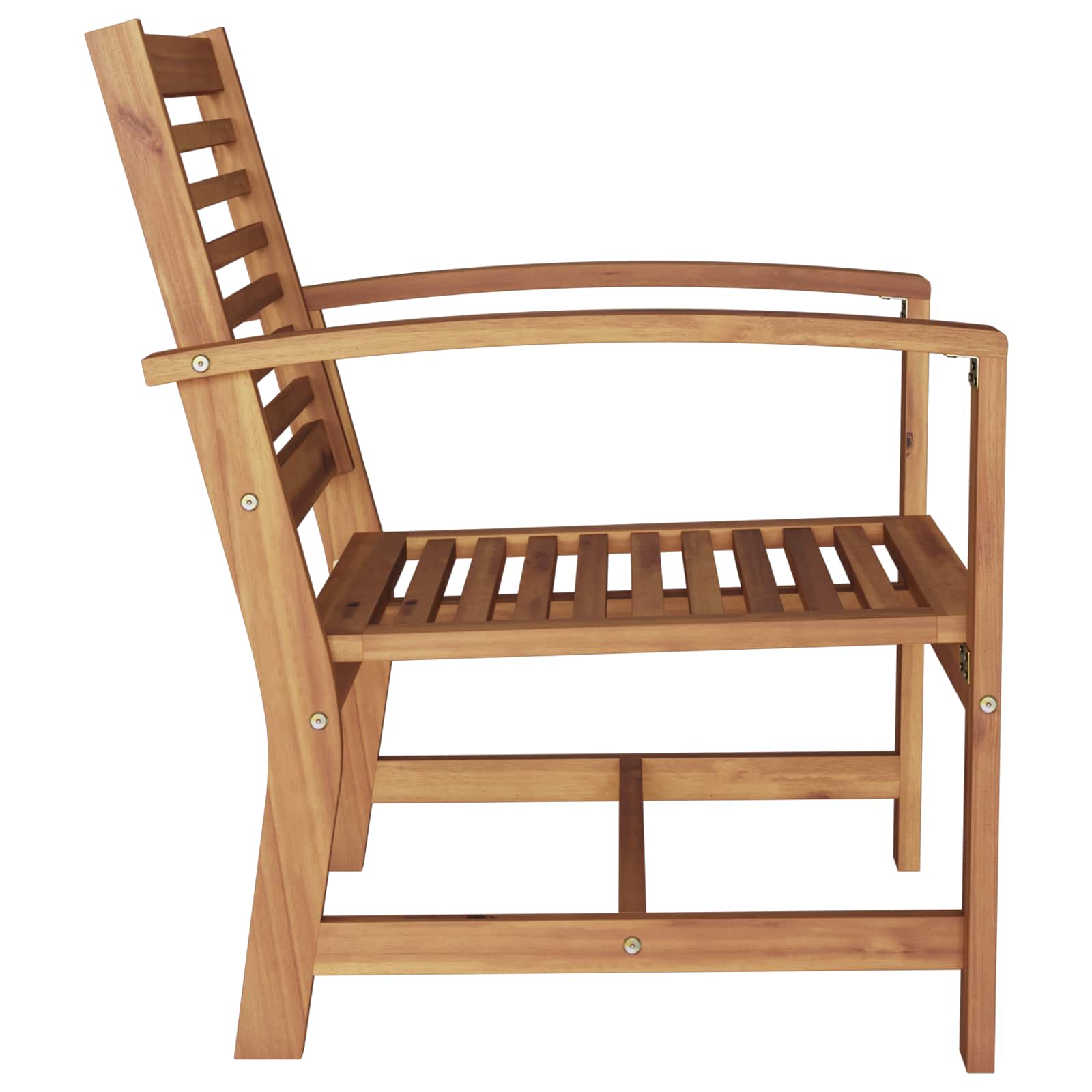 vidaXL Krzesło 2 Sztuka Brązowy 65 x 60 x 76,5 cm Lite drewno teakowe