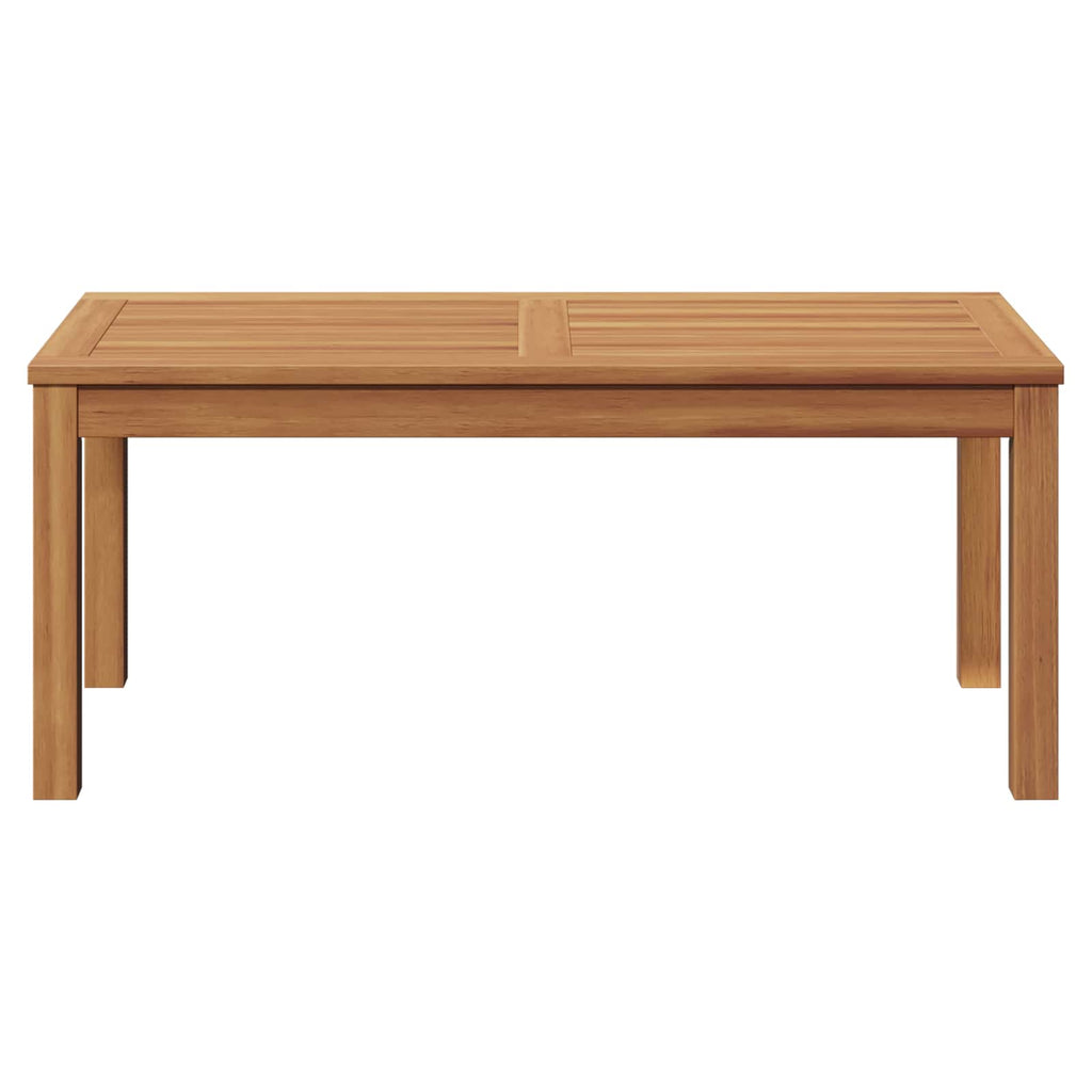 vidaXL stół Brązowy 95 x 45 x 40 cm Lite drewno teakowe