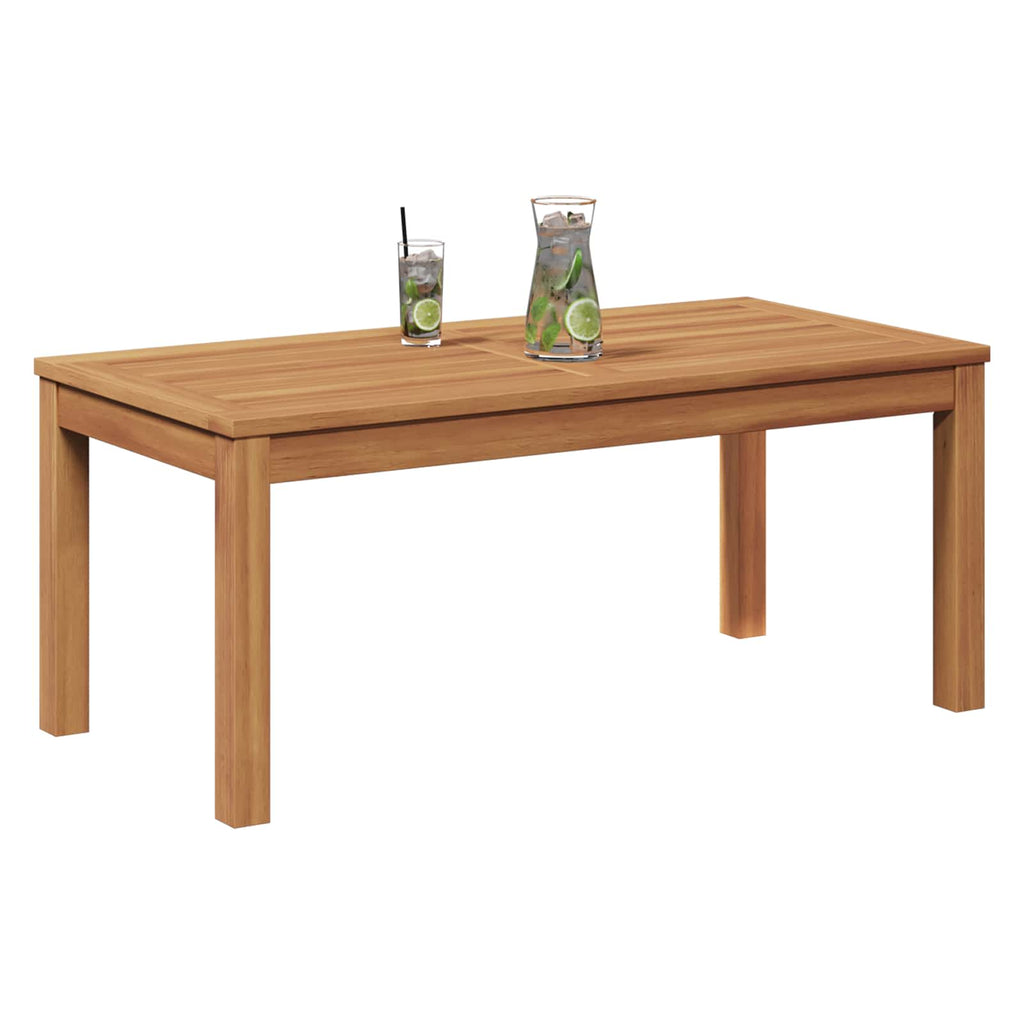 vidaXL stół Brązowy 95 x 45 x 40 cm Lite drewno teakowe