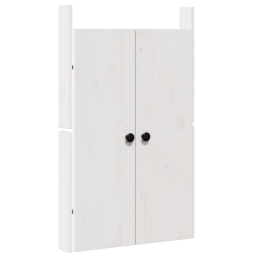 vidaXL Drzwi do kuchni MEPPEL Biały 50 x 9 x 82 cm Lite drewno sosnowe