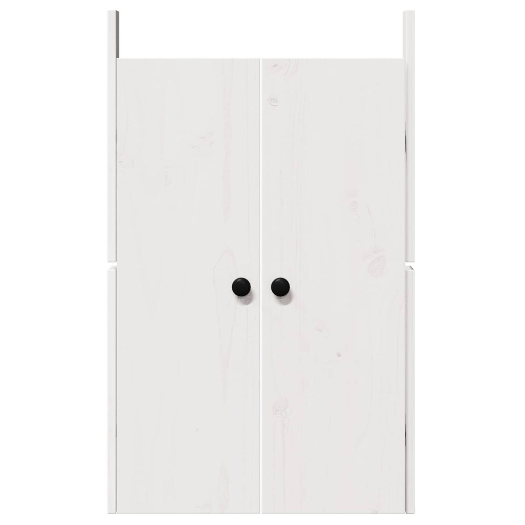 vidaXL Drzwi do kuchni MEPPEL Biały 50 x 9 x 82 cm Lite drewno sosnowe