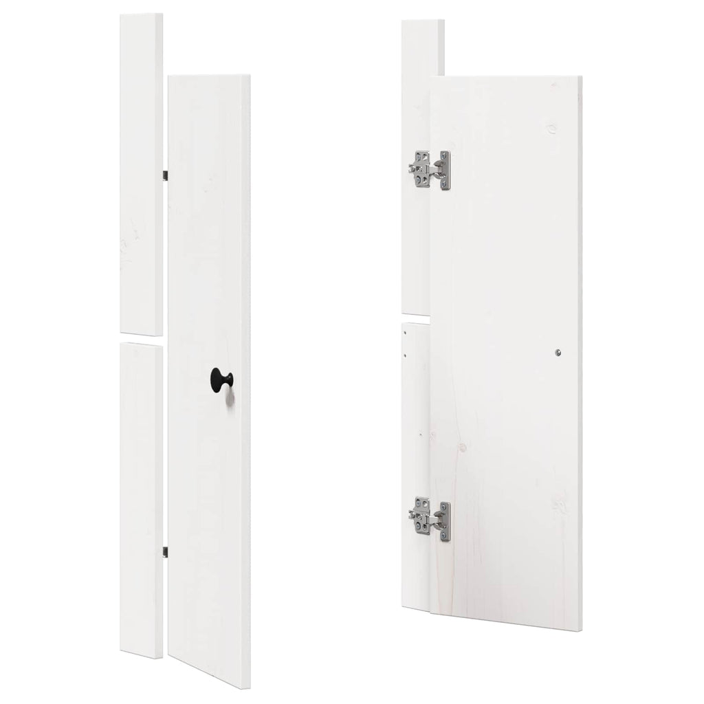 vidaXL Drzwi do kuchni MEPPEL 2 pcs Biały 50 x 9 x 82 cm