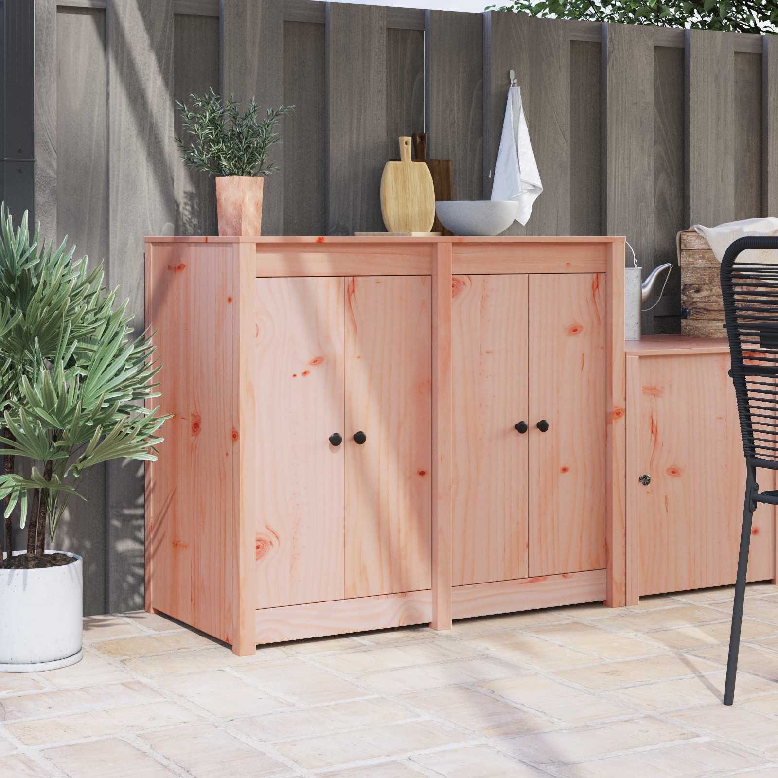 vidaXL Drzwi do kuchni MEPPEL 2 pcs Brązowy 50 x 9 x 82 cm