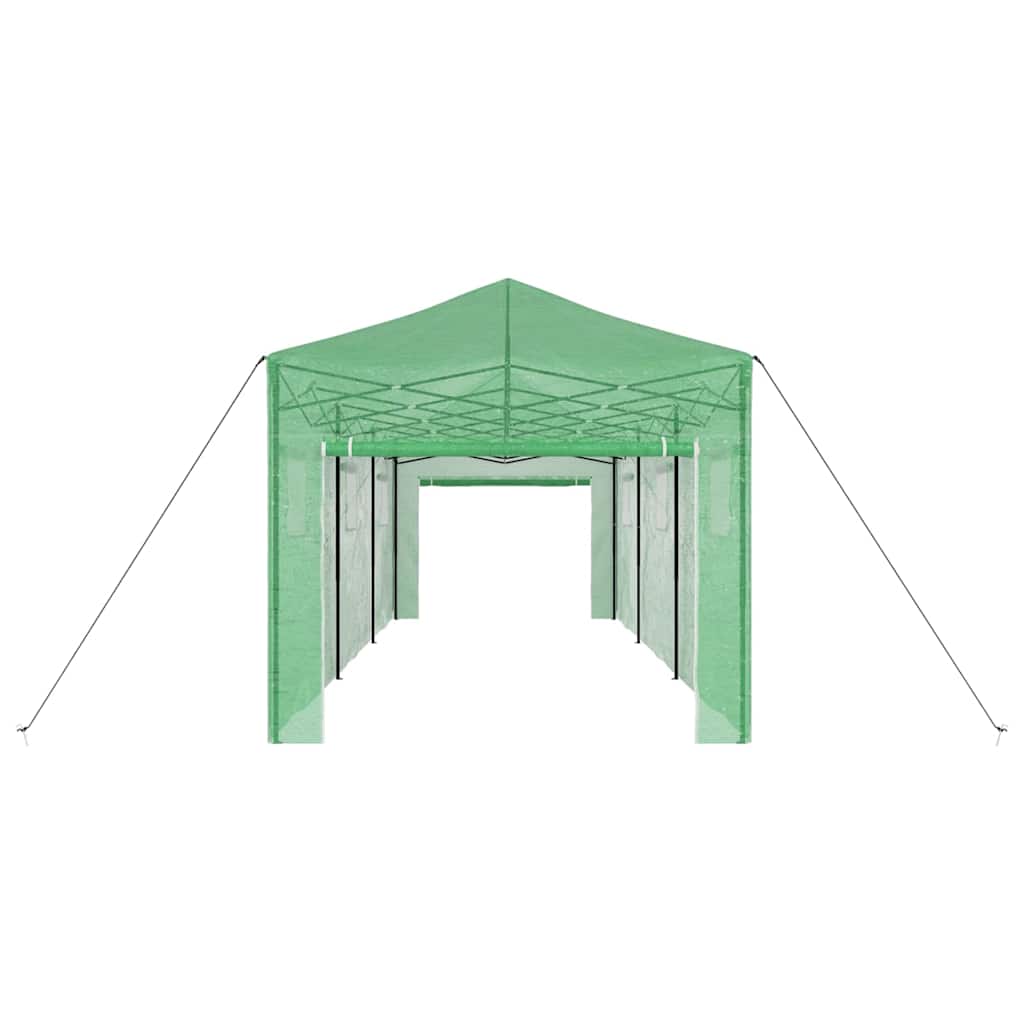 vidaXL Szklarnię z rozkładaną ramą Zielony 290 x 870 x 315 cm Żelazo