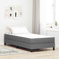 vidaXL Materac do łóżka z materacem Jasnoszary 80 x 200 cm tkanina