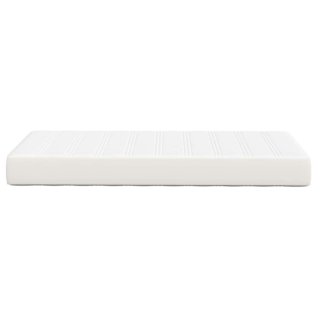 vidaXL Materac do łóżka z materacem Kremowy 80 x 200 cm tkanina