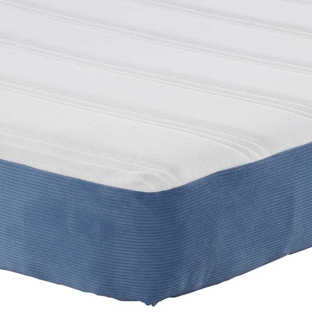 vidaXL Materac do łóżka z materacem Niebieski 90 x 190 cm tkanina
