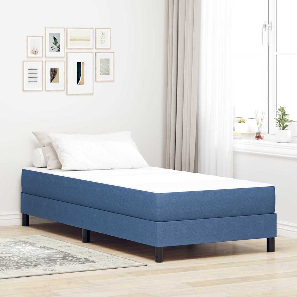 vidaXL Materac do łóżka z materacem Niebieski 90 x 190 cm tkanina