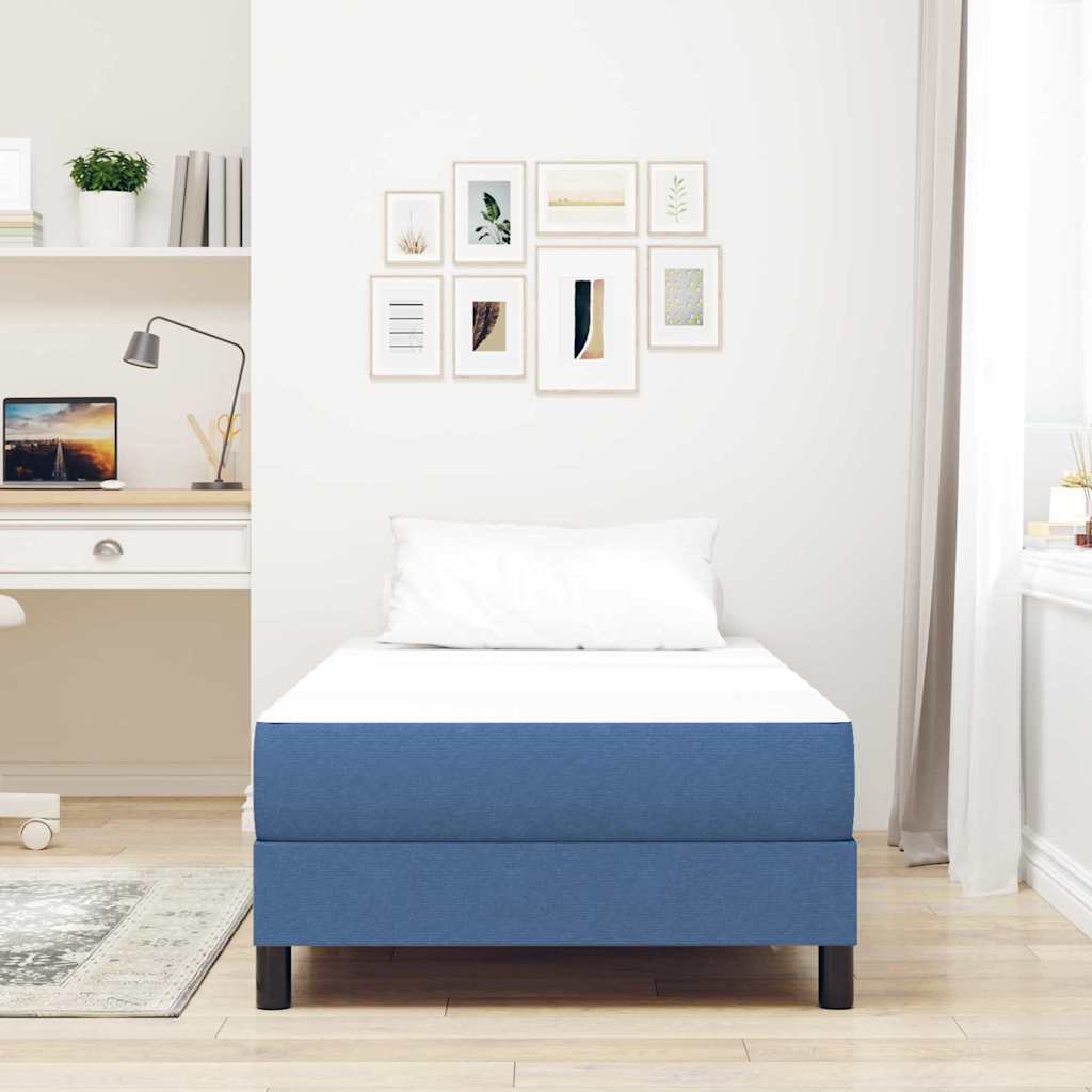 vidaXL Materac do łóżka z materacem Niebieski 100 x 200 cm tkanina