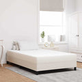 vidaXL Materac do łóżka z materacem Kremowy 120 x 190 cm tkanina