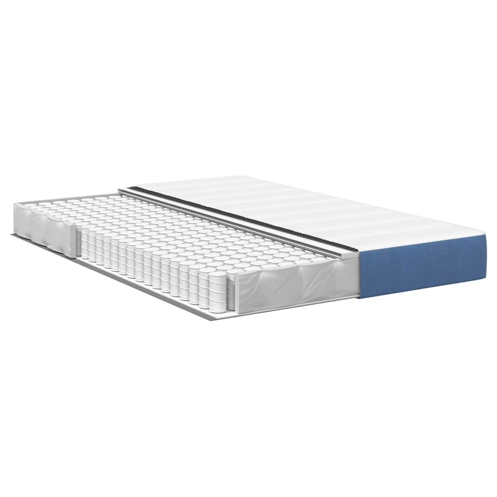 vidaXL Materac do łóżka z materacem Niebieski 140 x 190 cm tkanina
