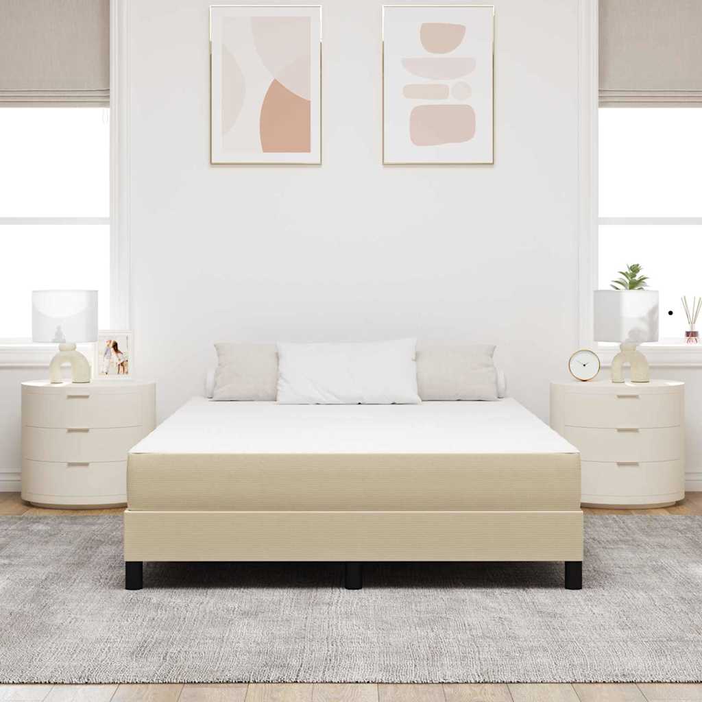 vidaXL Materac do łóżka z materacem Szałwiowy 160 x 200 cm tkanina