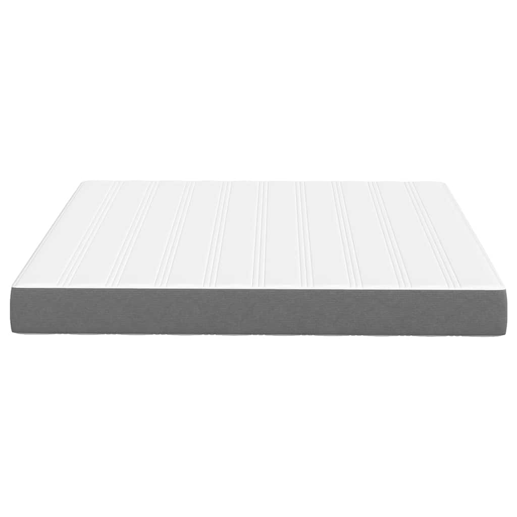 vidaXL Materac do łóżka z materacem Jasnoszary 180 x 200 cm tkanina