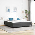 vidaXL Materac do łóżka z materacem Szary 180 x 200 cm tkanina