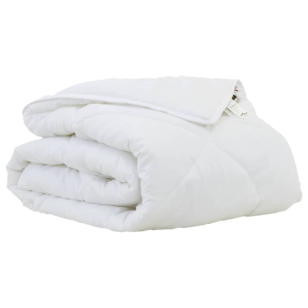 vidaXL Kołdra Biały 200 x 140 x 4 cm Poliester