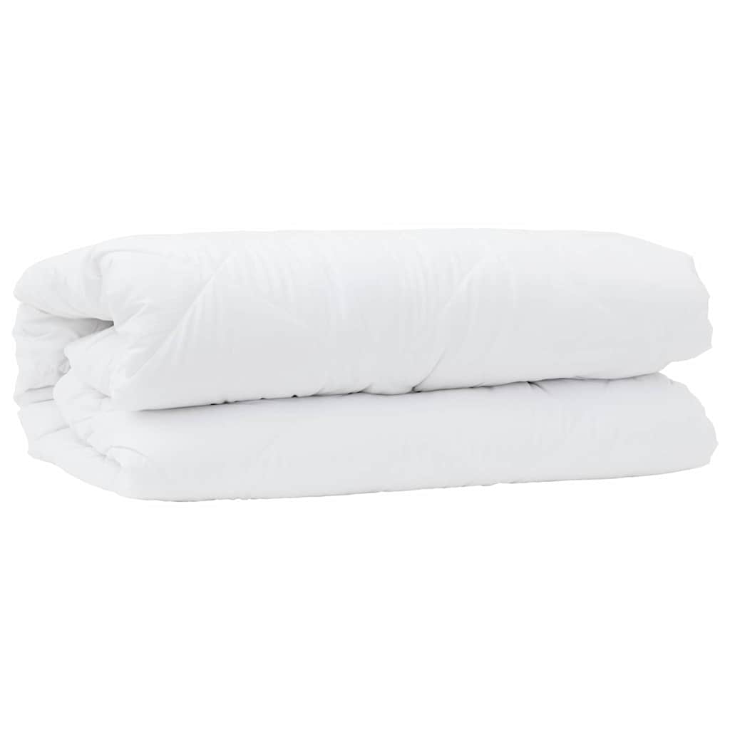 vidaXL Kołdra 2-w-1 Biały 200 x 155 x 10 cm Poliester