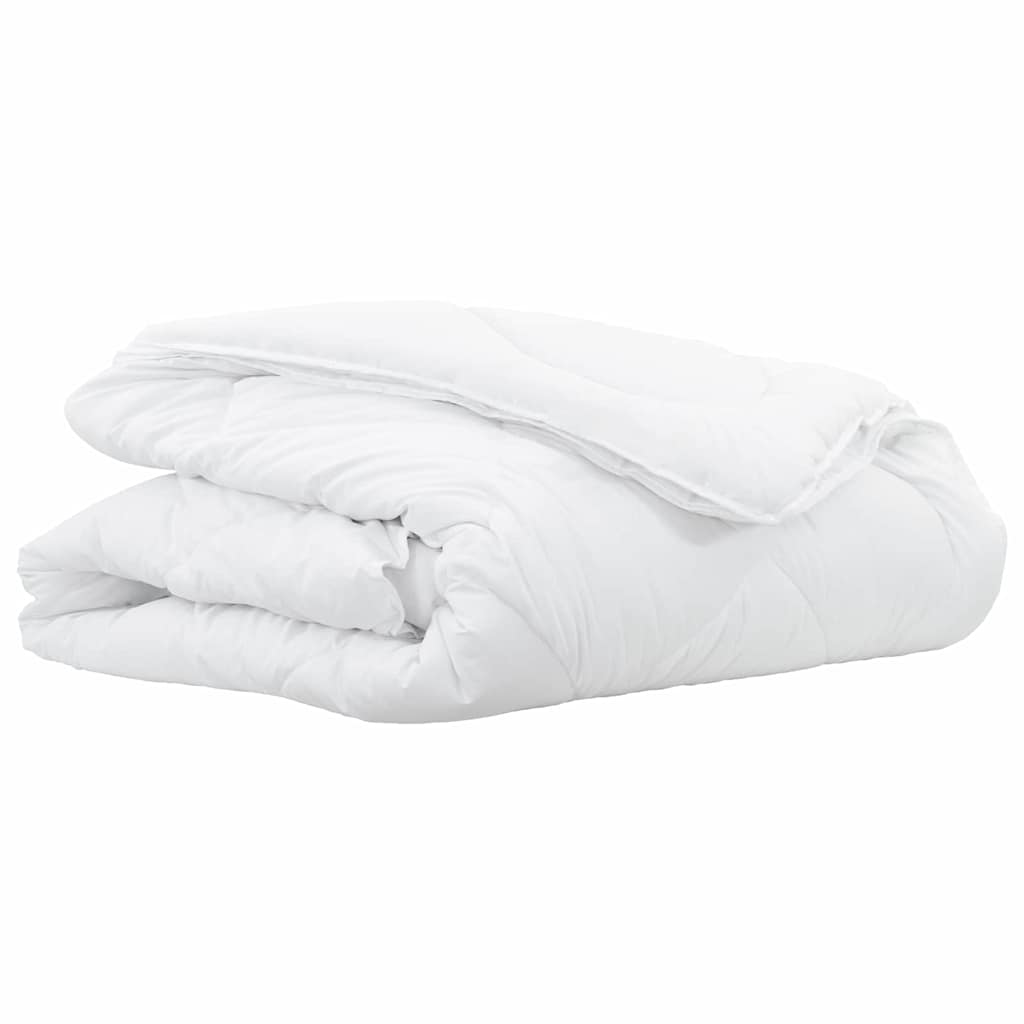 vidaXL Kołdra 2-w-1 Biały 220 x 135 x 8 cm Poliester