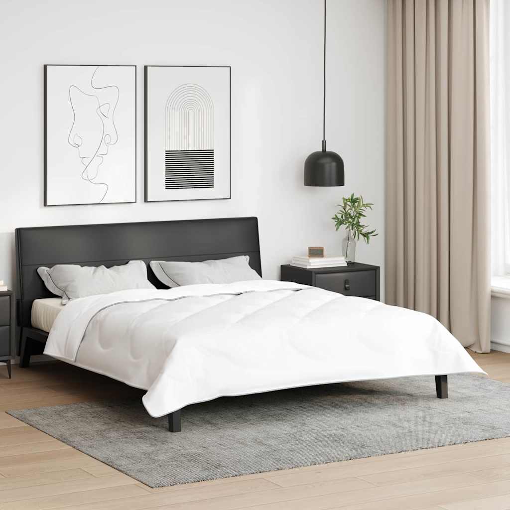 vidaXL Kołdra 2-w-1 Biały 240 x 220 x 8 cm Poliester
