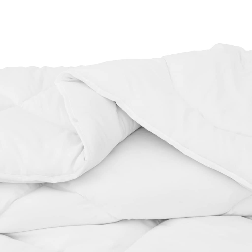 vidaXL Kołdra 2-w-1 Biały 260 x 220 x 10 cm Poliester