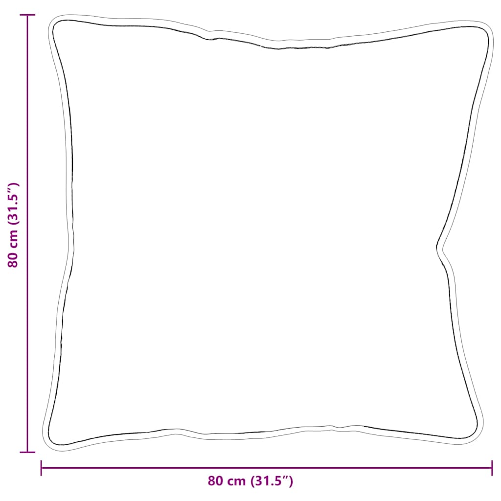 vidaXL Poduszka z poduszką Biały 81 x 81 x 40 cm Bawełna i poliester