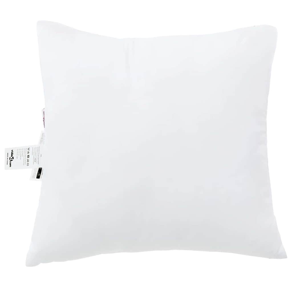 vidaXL Poduszka z poduszką 2 pcs Biały 51 x 50 x 20 cm Poliester