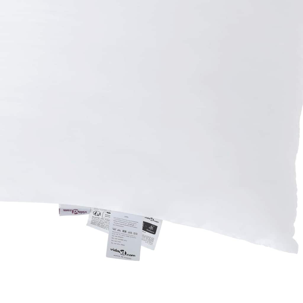 vidaXL Poduszka z poduszką 2 pcs Biały 71 x 51 x 20 cm Poliester