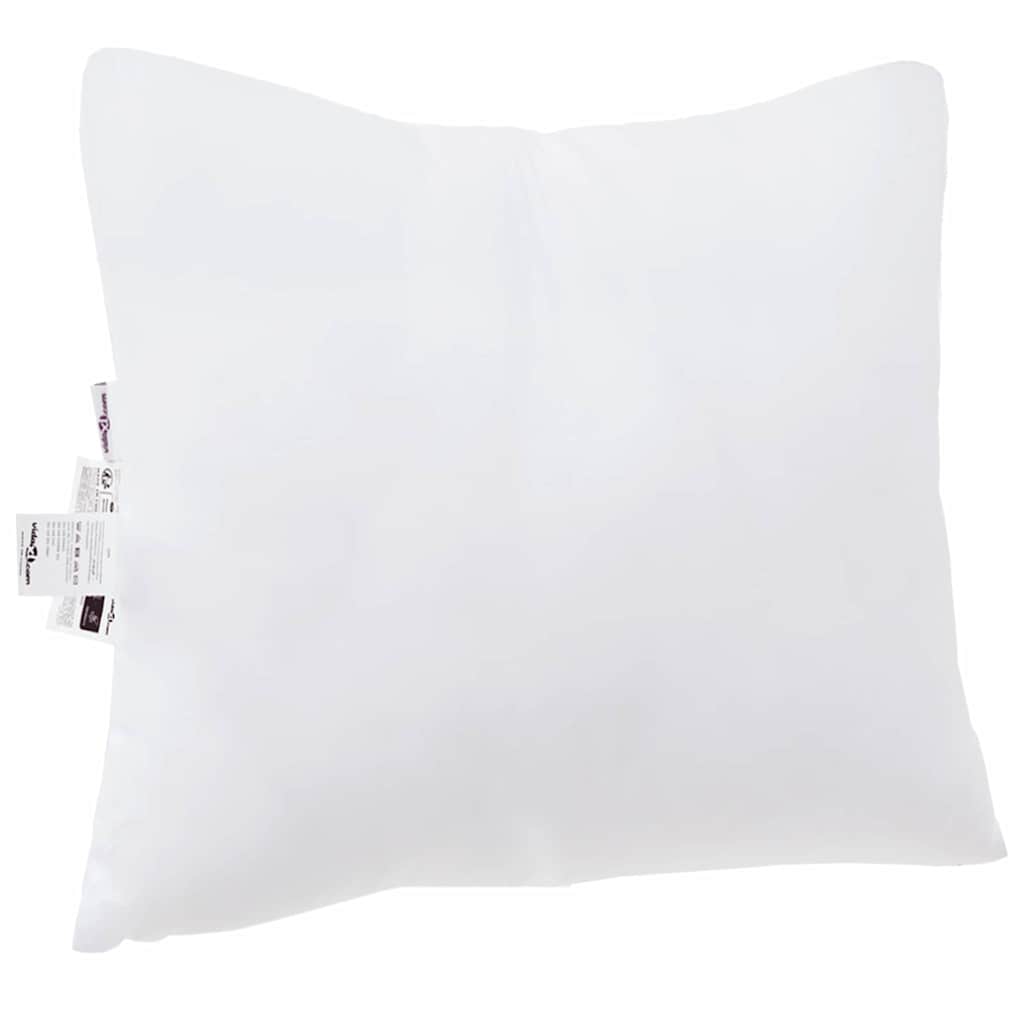 vidaXL Poduszka z poduszką 2 pcs Biały 60 x 60 x 20 cm Poliester