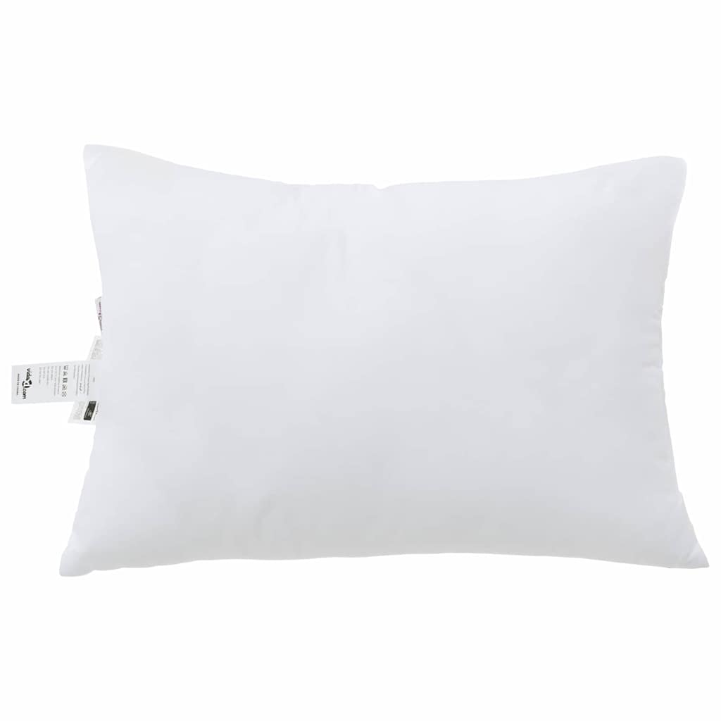 vidaXL Poduszka z poduszką 2 pcs Biały 79 x 60 x 20 cm Poliester
