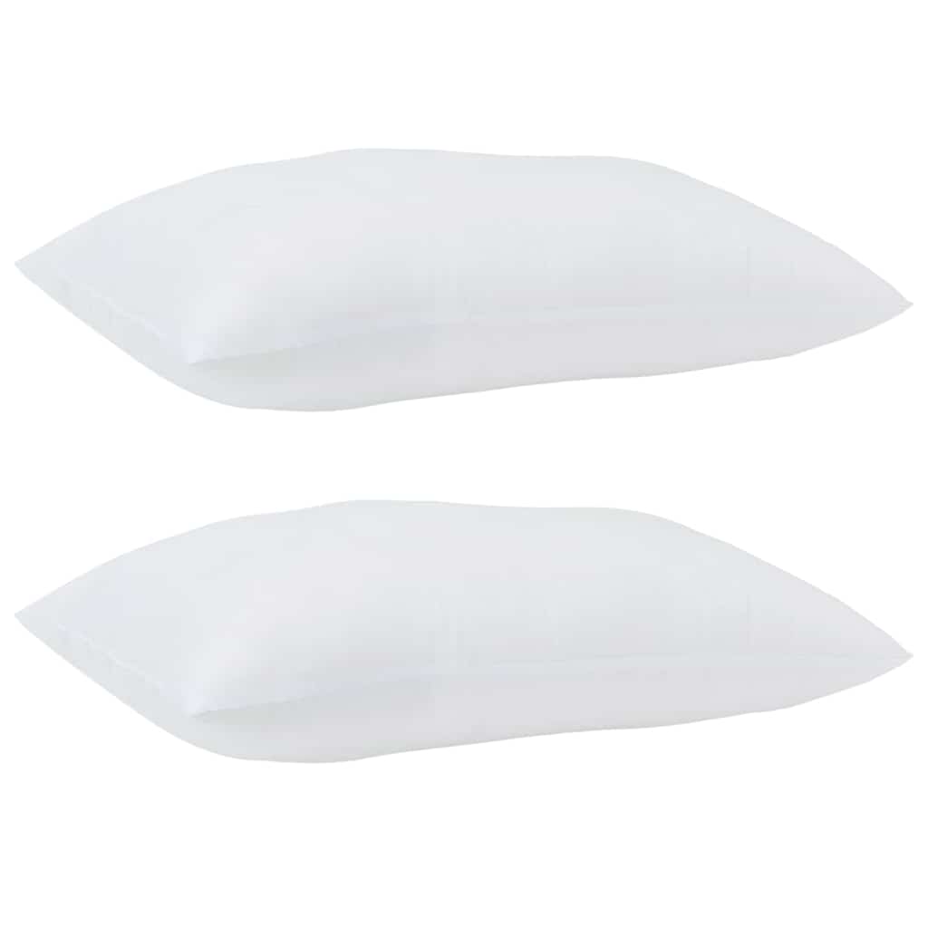 vidaXL Poduszka z poduszką 2 pcs Biały 61 x 41 x 20 cm Poliester