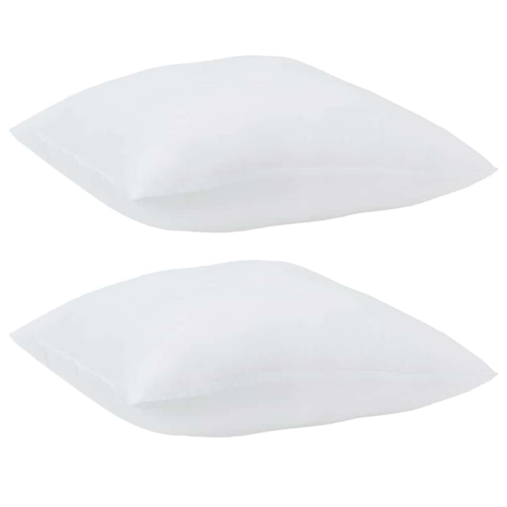 vidaXL Poduszka z poduszką 2 pcs Biały 80 x 80 x 20 cm Poliester