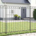 vidaXL Element ogrodzenia ASSEN Szary 170 x 200 cm Stal