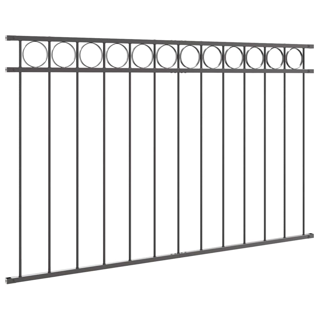 vidaXL Element ogrodzenia ASSEN Szary 170 x 80 cm Stal