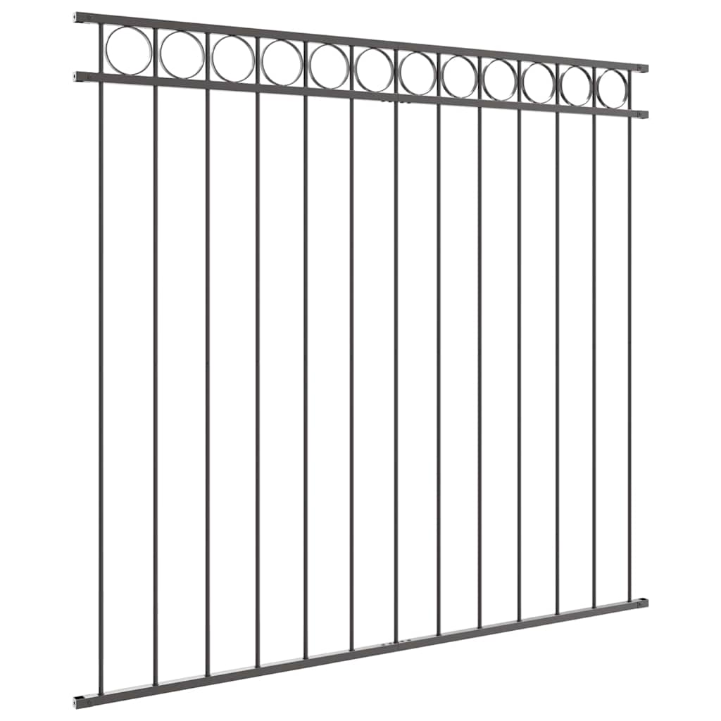 vidaXL Element ogrodzenia ASSEN Szary 170 x 120 cm Stal