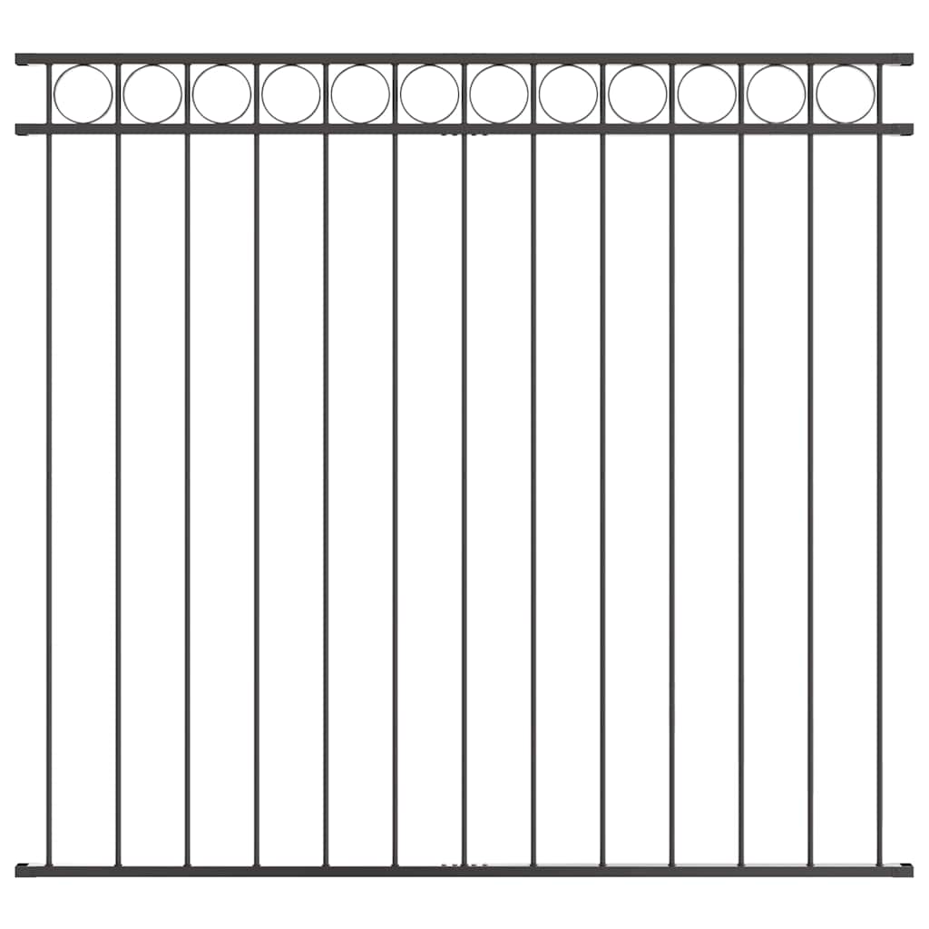 vidaXL Element ogrodzenia ASSEN Szary 170 x 150 cm Stal