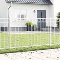 vidaXL Element ogrodzenia ASSEN Biały 170 x 150 cm Stal