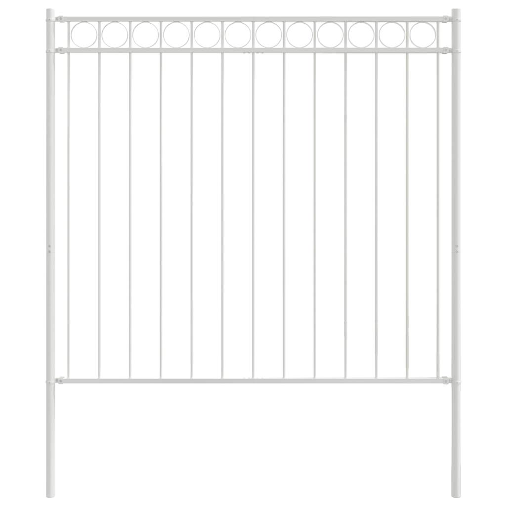 vidaXL Element ogrodzenia ASSEN Biały 170 x 200 cm Stal