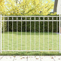 vidaXL Element ogrodzenia ASSEN Biały 170 x 80 cm Stal