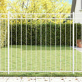 vidaXL Element ogrodzenia ASSEN Biały 170 x 150 cm Stal