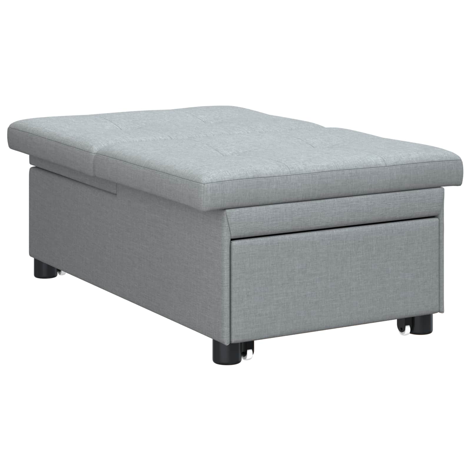 vidaXL Rozkładana sofa Jasnoszary 194 x 50 x 82 cm tkanina