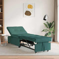 vidaXL Rozkładana sofa Ciemna zieleń 194 x 50 x 82 cm tkanina