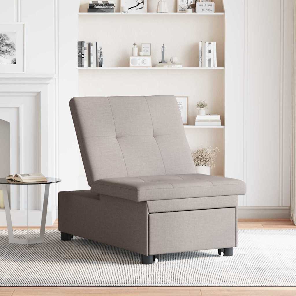 vidaXL Rozkładana sofa Ciemnoszary 194 x 50 x 82 cm tkanina