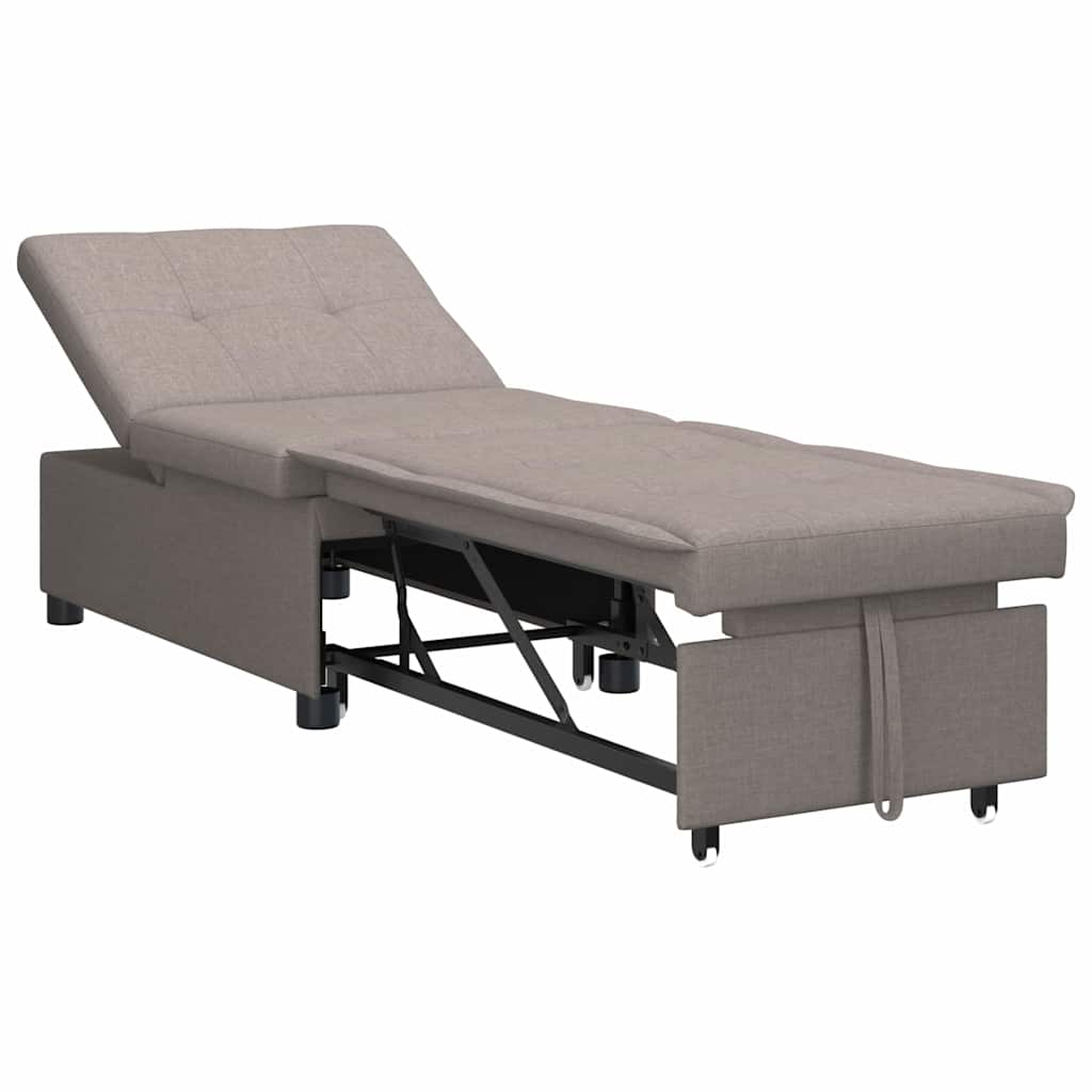 vidaXL Rozkładana sofa Ciemnoszary 194 x 50 x 82 cm tkanina