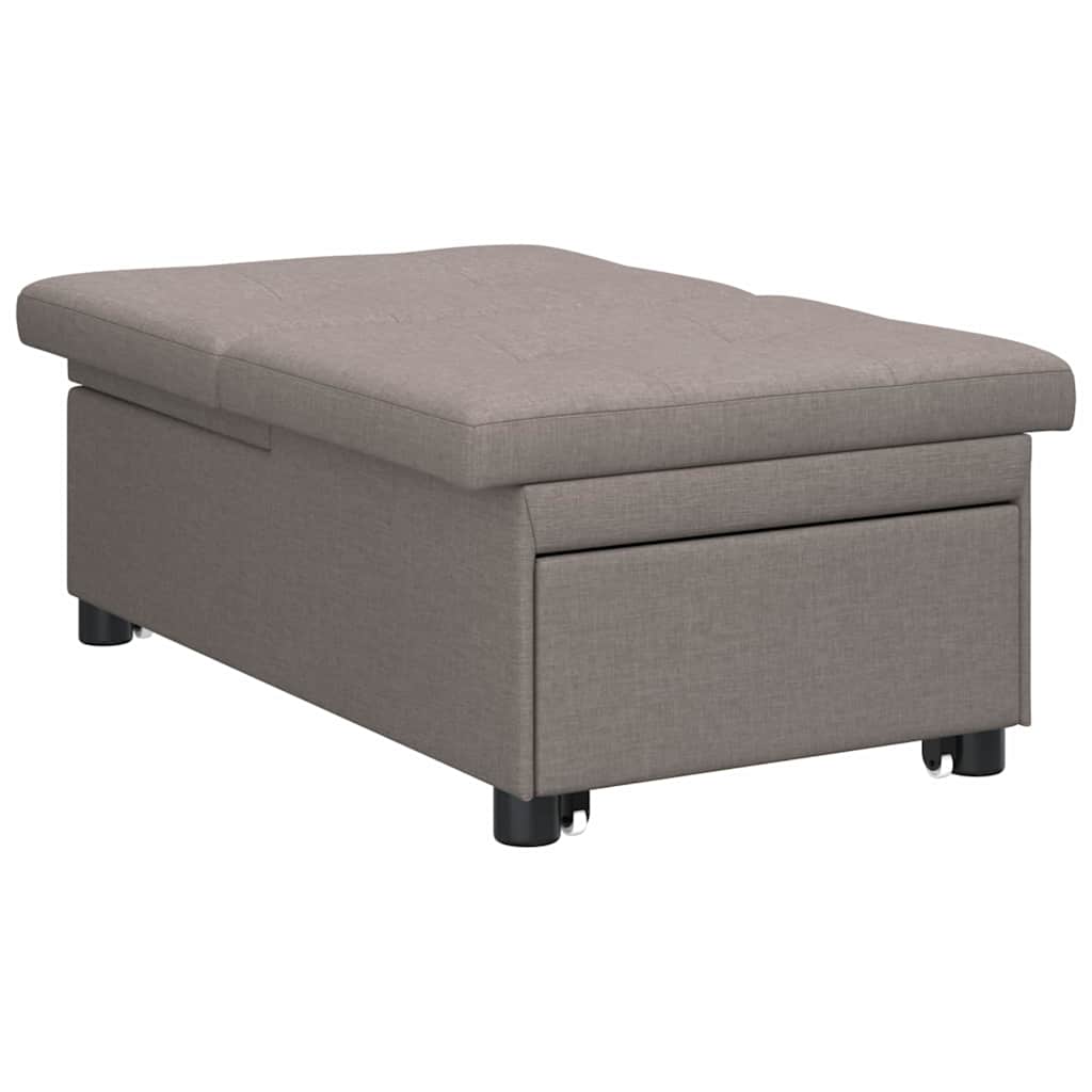 vidaXL Rozkładana sofa Ciemnoszary 194 x 50 x 82 cm tkanina
