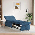 vidaXL Rozkładana sofa Niebieski 194 x 50 x 82 cm tkanina
